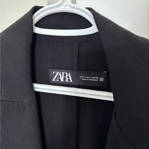 Zara Black Light Trench Jacket - Picture 4 of 6